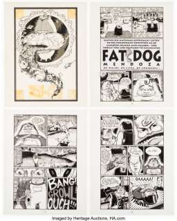 Musgrove, Scott | Scott Musgrove Fat Dog Mendoza #1 Complete Story Pages Original Art Group of 33 (Dark Horse, 1992). ... (Total: 33 ) | Heritage