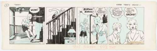 Caniff, Milton | Milton Caniff Terry and the Pirates Daily Comic Strip Original Art dated 7-16-36 (Chicago Tribune-N.Y. News, 1936)... | Heritage