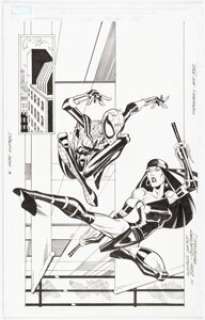 Frenz, Ron | Ron Frenz and Sal Buscema Spider-Girl #75 Story Page 3 Original Art (Marvel, 2004).... | Heritage