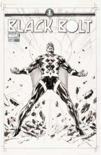 Guice, Jackson "Butch" | Jackson "Butch" Guice Black Bolt #1 Variant Cover Original Art (Marvel, 2017).... | Heritage