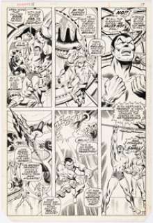Severin, Marie | Marie Severin and Mike Esposito (as Joe Gaudioso) Sub-Mariner #18 Story Page 13 Original Art (Marvel, 1969).... | Heritage