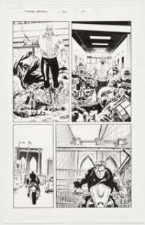 Ross, Luke - Luke Ross and Fabio Laguna Captain America #43 Story Page 10 Original Art (Marvel, 2008). ...