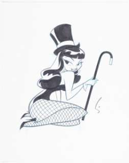Glines, Shane - Shane Glines - Zatanna Illustration Original Art (c.2009)....