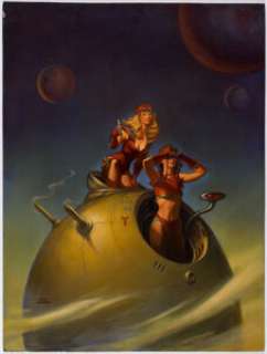 Chiodo, Joe | Joe Chiodo Space Girls Painting Original Art (1985).... | Heritage