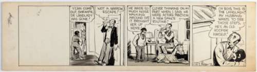 Kling, Ken - Ken Kling Joe and Asbestos Daily Comic Strip Original Art dated 1-14 (Bell Syndicate, c. 1940s). ...