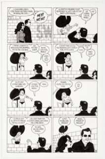 Hernandez, Jaime | Jaime Hernandez Love and Rockets V2#18 Story Page 8 Vivian, Ray, and Angel Original Art (Fantagraphics, 2007).... | Heritage