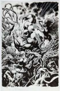 Hotz, Kyle | Kyle Hotz Venom #18 "Maximum Carnage" Tie-In Cover Original Art (Marvel, 2019).... | Heritage