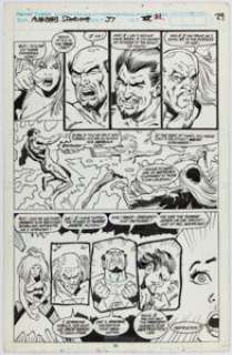 Hall, Bob - Bob Hall and Win Mortimer Avengers Spotlight #37 Story Page 21 Doctor Druid Original Art (Marvel, 1990)....