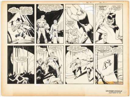 Charles Sultan - Yankee Doodle Jones Unpublished Story Page Original Art Group of 9 (Chesler/Dynamic Comics, c. 1940s).... (Total: 9 Original Art) | Heritage