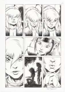 Paul Bonanno and Charles Barnett III - Elfquest: New Blood #6 Story Page 23 Original Art (WARP Graphics, 1993).