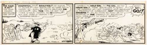 Al Capp | Li’l Abner Daily Comic Strip Original Art dated 11-21-49 (United Feature Syndicate, 1949). | Heritage