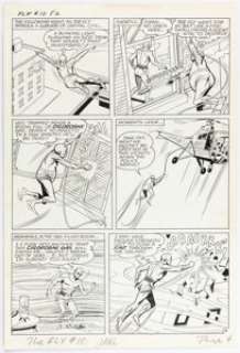 John Giunta And Marty Epp (Team Attributed) | Adventures of the Fly #10 Story Page 4 Original Art (Archie, 1961). | Heritage