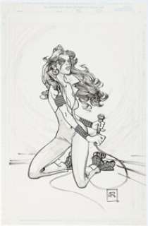Joshua Middleton - Dazzler Illustration Original Art (c. 2020s).