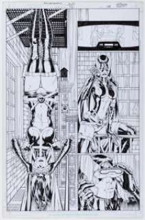 Ed Benes and Alex Lei - Birds of Prey #57 Story Page 9 Original Art (DC, 2003).