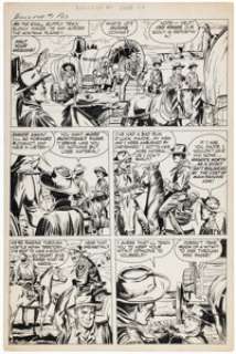 Jack Kirby and John Prentice Bulls Eye #1 Story Page 23 Original Art (Mainline, 1954).