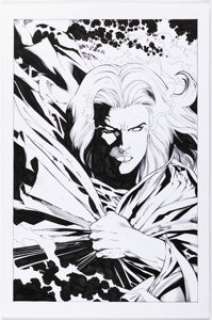 Di Amorim Brian Pulido‘s Medieval Lady Death: War of the Winds #3 Variant Cover Original Art (Avatar Press, 2006).