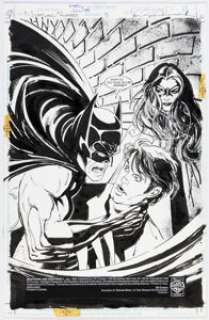 Greg Land and Bill Sienkiewicz Nightwing and Huntress #3 Splash Page 1 Original Art (DC, 1998). (Total: 2 Original Art)