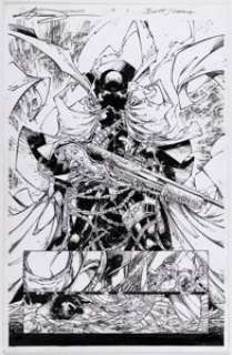 Brett Booth and Adelso Corona Gunslinger Spawn #19 Story Page 5 Original Art (Image, 2023).