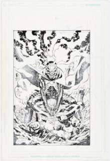 Joe Bennett and Jack Jadson Captain America & the Falcon #11 Cover Original Art (Marvel, 2005).