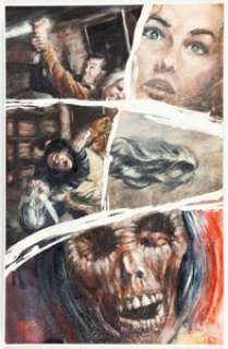 Felipe Echevarria Alfred Hitchcock‘s Psycho #3 Story Page 18 Original Art (Innovation, 1992).