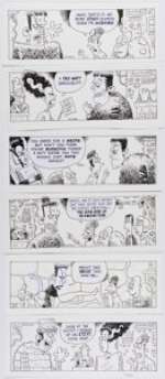Scott Nickel Eek! Daily Comic Strip Original Art Group of 6 (C. 2000s-2010s). (Total: 6 Original Art)