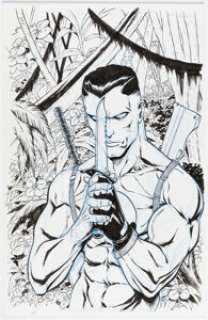 Tim Seeley Bloodshot #1 Variant Cover Original Art (Valiant Entertainment, 2019).