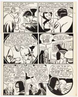 Stan Asch (attributed) All-Star Comics Unpublished Story Page 6 Original Art (DC, c. 1940s). | Heritage