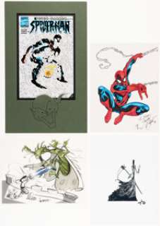 Comic Artists - Spider-Man / Cartoon Illustration Original Art and Signed Prints Group of 14 (1990s-2000s). (Total: 14 Original Art)