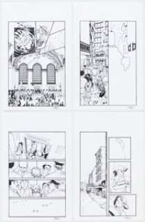 Amy Reeder Rocket Girl Story Pages Original Art Group of 4 (Image, 2013-14). (Total: 4 Original Art)