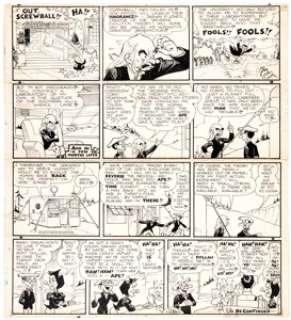 Al Capp Li’l Abner Sunday Comic Strip Original Art dated 11-28-43 (Universal Features Syndicate, 1943). | Heritage
