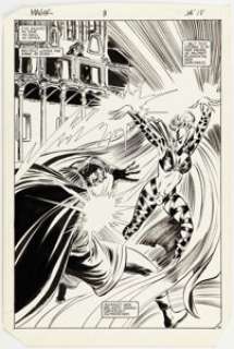 Ron Frenz and Tom Palmer Magik #3 Splash Page 14 Original Art (Marvel, 1984). | Heritage