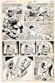 Sal Buscema, Mike Esposito, and John Tartaglione Captain America #218 Story Page 15 Original Art (Marvel, 1978). | Heritage