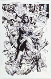 Álvaro Martínez Sword of Azrael #5 Cover Original Art (DC, 2023). (Total: 2 Items)