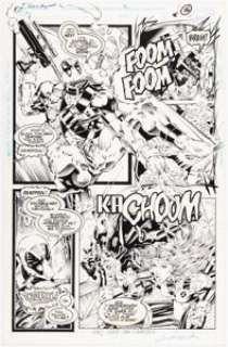Ian Churchill and Jason Minor Deadpool #2 Story Page 12 Original Art (Marvel, 1994).