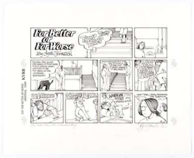 Lynn Johnston For Better or For Worse Sunday and Daily Comic Strips Original Art and more Group of 4 (Universal Press Syndicate, 1992-93). (Total: 4 Items) | Heritage