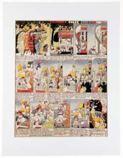 M.T. "Penny" Ross Mamma’s Angel Child Hand-Colored Sunday Comic Strip Original Art dated 7-7-15 (Chicago Tribune, 1915). | Heritage