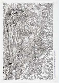 Juan José Ryp Frank Miller’s Robocop #9 Variant Cover Original Art (Avatar Press, 2006). | Heritage