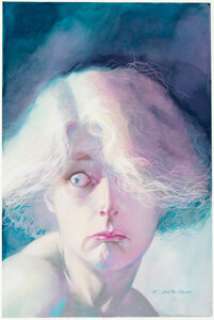 Kevin Nowlan Powerline #3 Lenore Castle Cover Painting Original Art (Marvel/EPIC/Shadowline, 1988). | Heritage