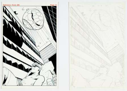 Mike Wieringo and Karl Kesel Fantastic Four #68 (497) Splash Page 4 Original Art Group of 2 (Marvel, 2003). (Total: 2 Original Art) | Heritage
