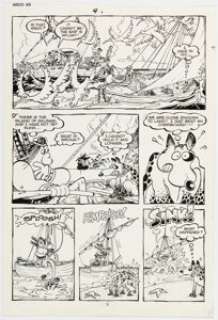 Sergio Aragonés Groo the Wanderer #33 Story Pages 7 Original Art (Marvel, 1987). | Heritage