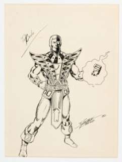 George Pérez - Jack of Hearts Specialty Illustration Original Art (1982).