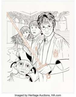 Joe Dragunas Harry Potter: A Cinematic Gallery Coloring Book Illustration Original Art (Heritage Of Scotland, 2017).