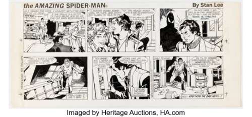 Floro Dery The Amazing Spider-Man Sunday Comic Strip dated 5-5-85 (Marvel/Register and Tribune Syndicate, 1985).