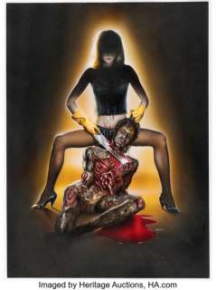 Andreas Marschall Nekromantik 2 Movie Poster Painting Original Art (Jelinski & Buttgereit 1991). | Heritage