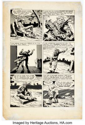 Howard Nostrand Chamber of Chills #24 "I, Vampire" Story Page 2 Original Art (Harvey, 1954). | Heritage