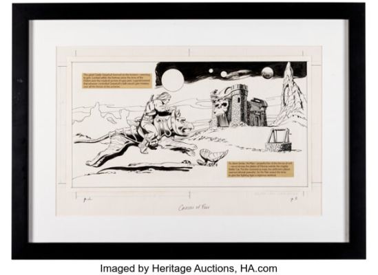 Al McWilliams and Mary Carey Masters of The Universe "Caverns of Fear" Golden Book Double Splash Pages 2-3 Original Art (Golden Books, 1983). | Heritage