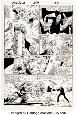 John Byrne, Al Gordon, and Dan Adkins Fantastic Four #274 Story Page 17 Original Art (Marvel, 1985). | Heritage
