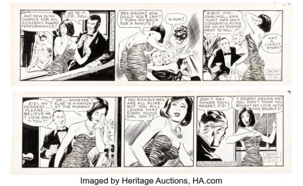 Al McWilliams Davy Jones Consecutive Daily Comic Strips Original Art Group of 2 (United Feature Syndicate, 1964). (Total: 2 Items) | Heritage