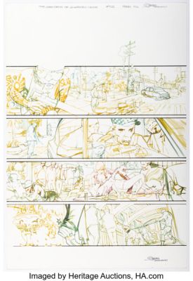 Greg Tocchini The Last Days of American Crime #2 Story Page 1 Original Art (Radical, 2009).