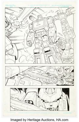 Marcelo Matere The Transformers Spotlight: Soundwave Story Page 14 Original Art (IDW, 2007).
